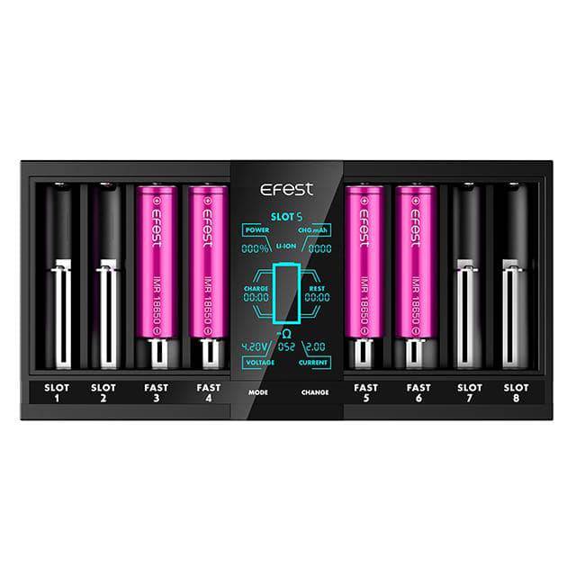 Efest LUC V8 | 8 Bay Charger - Super Vape Store