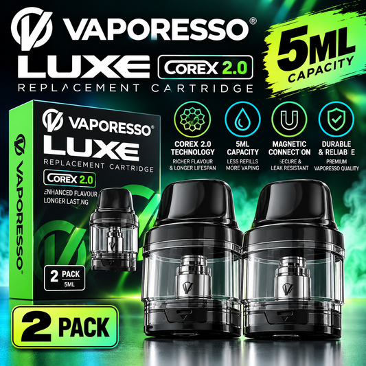 Vaporesso COREX 2.0 LUXE Replacement Cartridge 5ml - 2 Pack